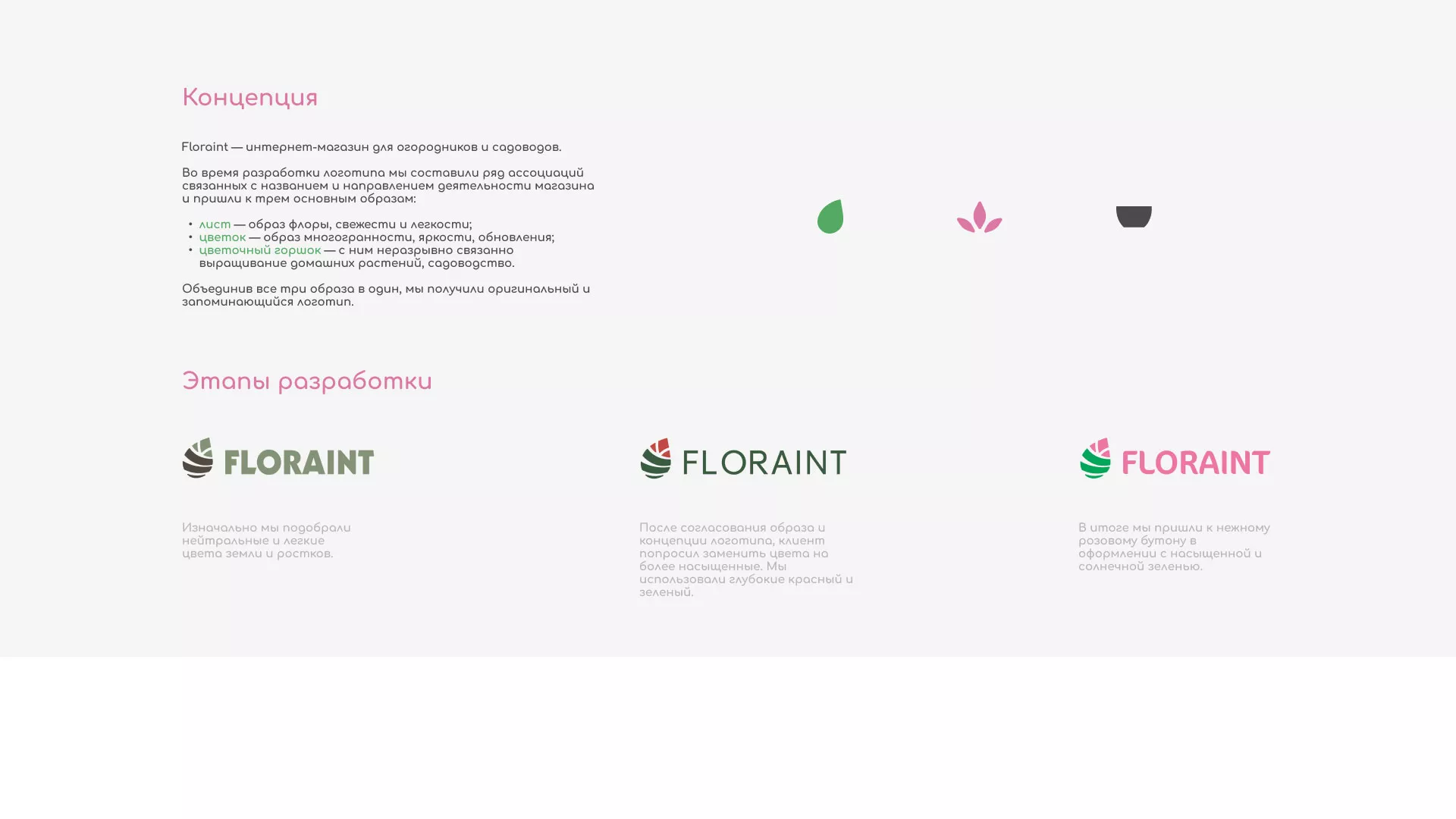Создание логотипа и интернет-магазина «FLORAINT» в Сальске