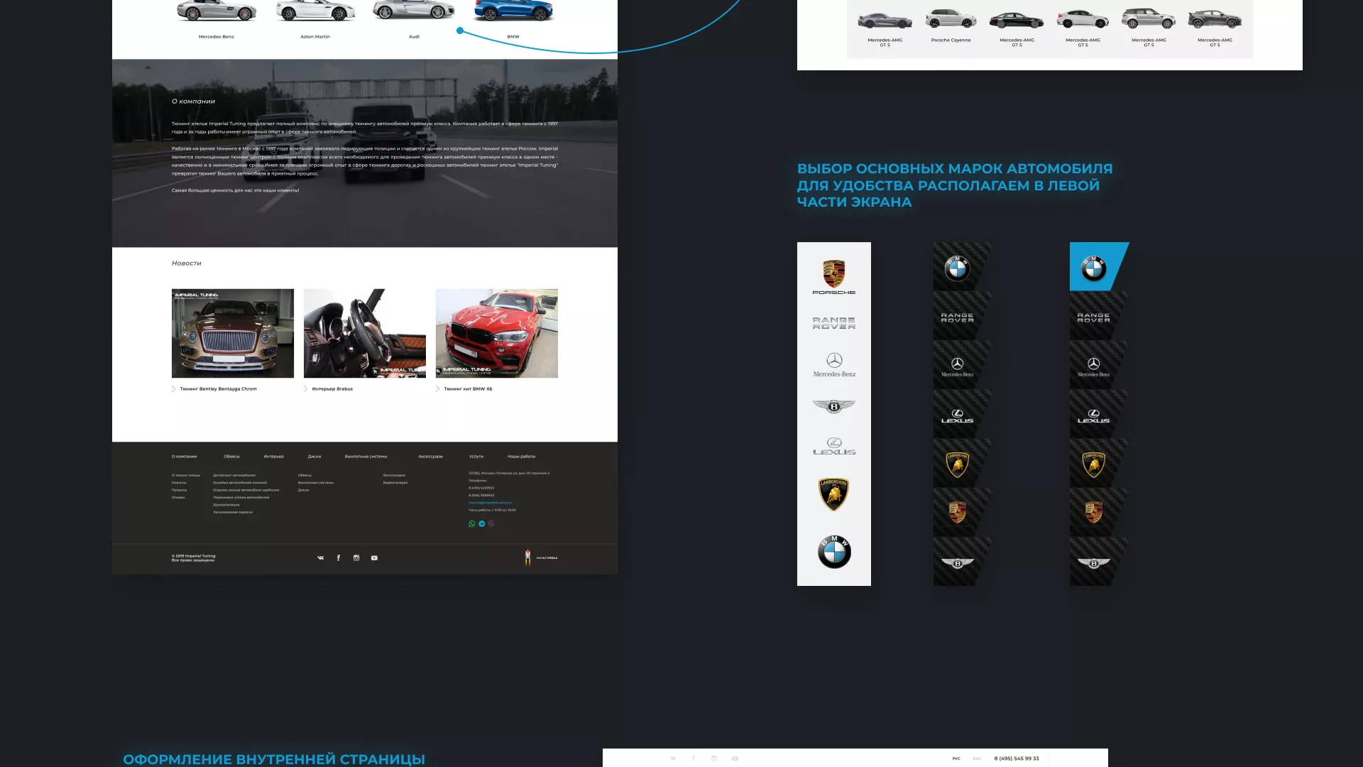 Создание сайта тюнинг-ателье «Imperial Tuning» в Сальске