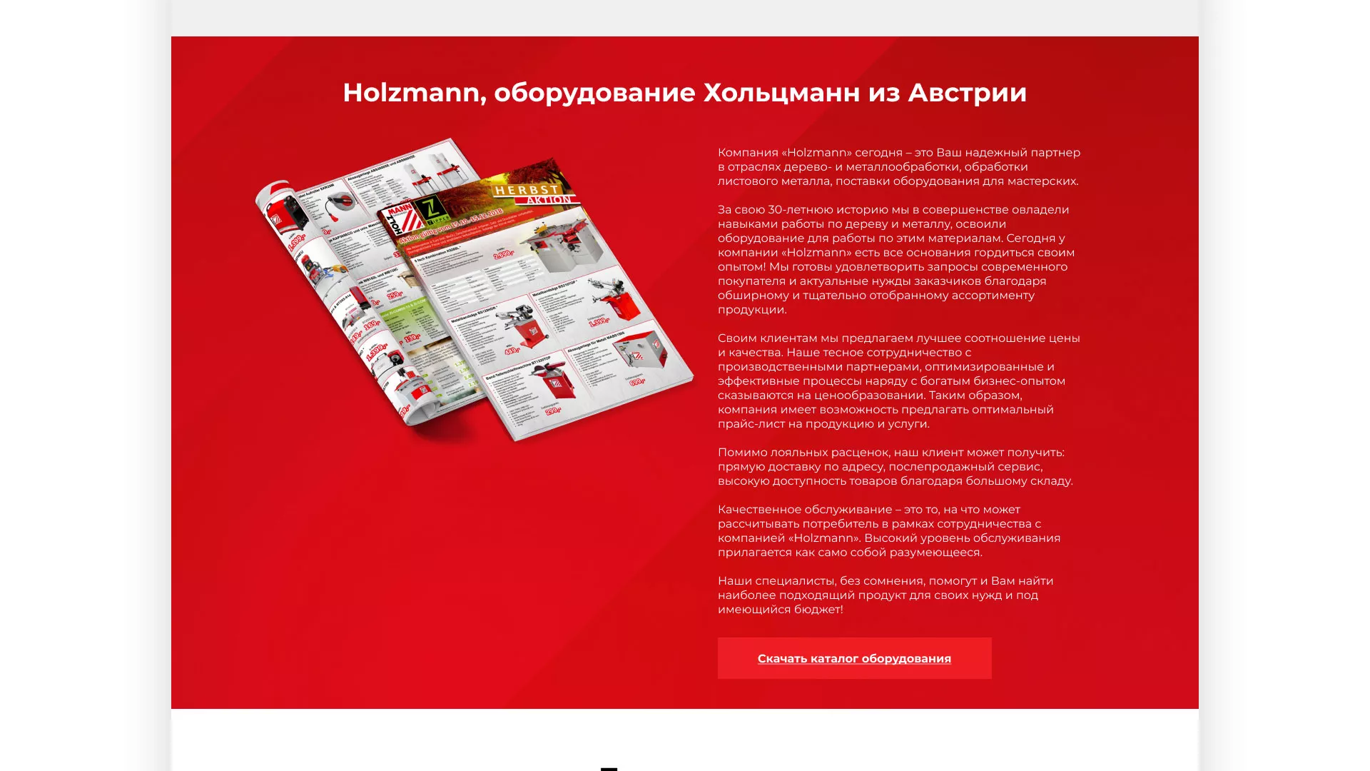 Создание сайта компании «HOLZMANN Maschinen GmbH» в Сальске