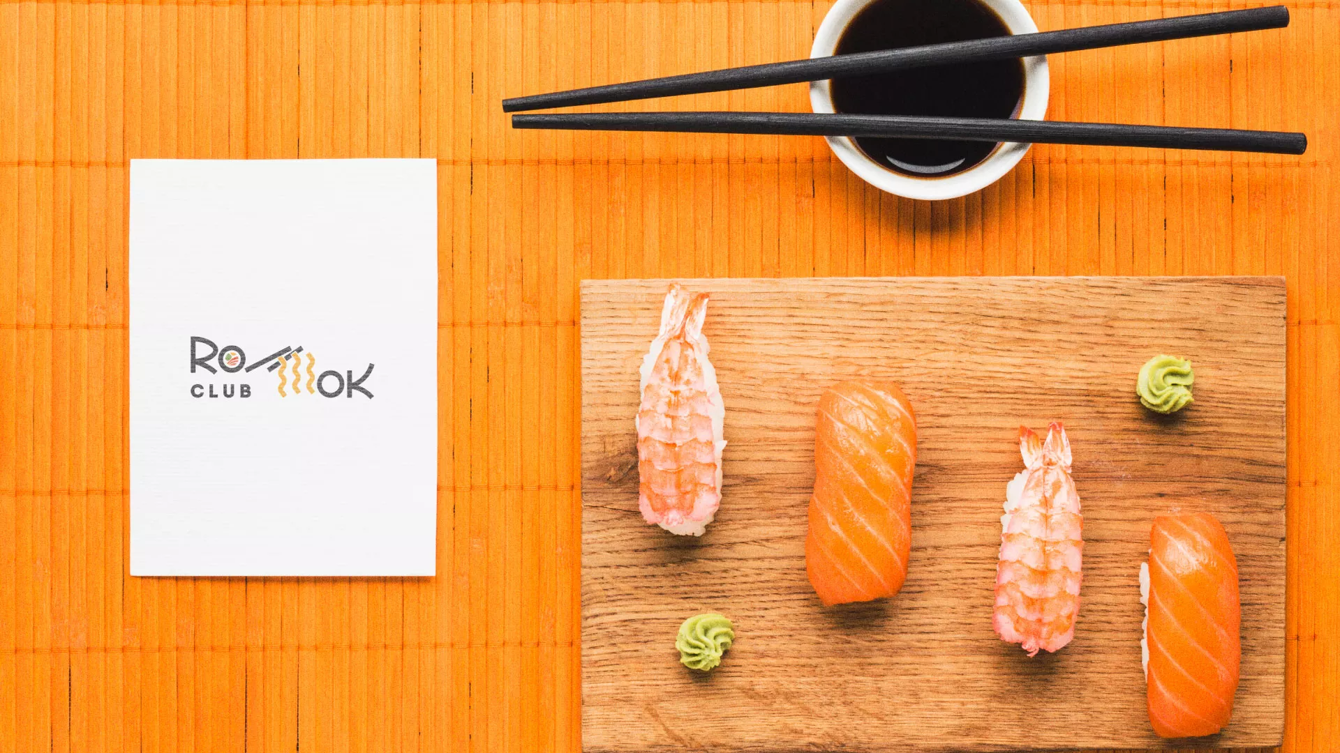Создание логотипа суши-бара «Roll Wok Club» в Сальске