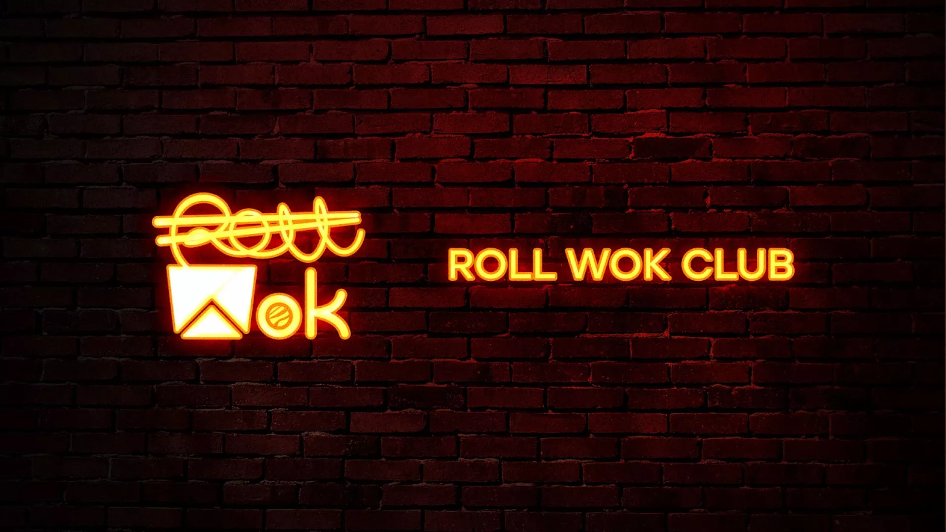 Разработка интерьерной вывески суши-бара «Roll Wok Club» в Сальске