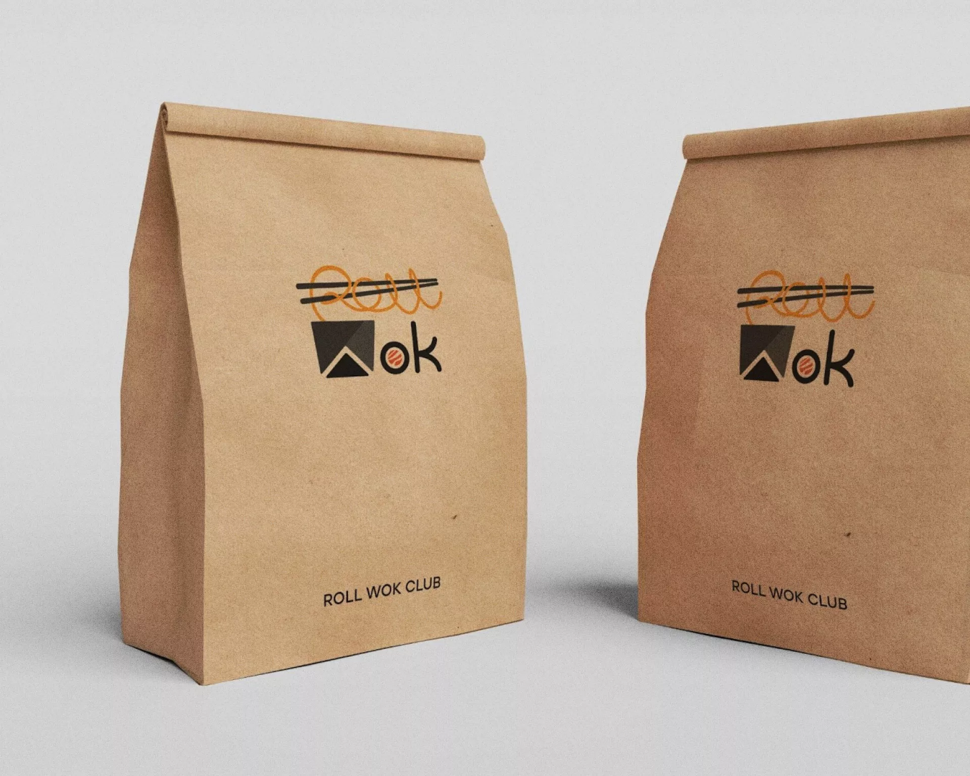 Создание дизайна упаковки суши-бара «Roll Wok Club» в Сальске